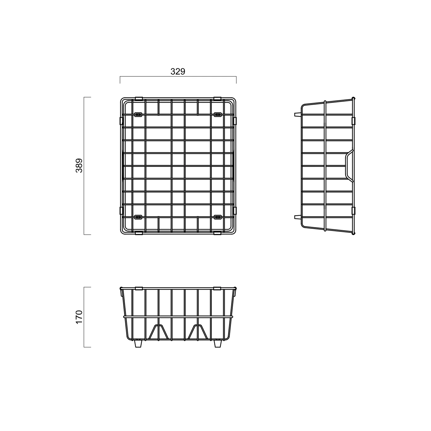 Abey Stainless Steel Dish Rack Drainer - Image 2