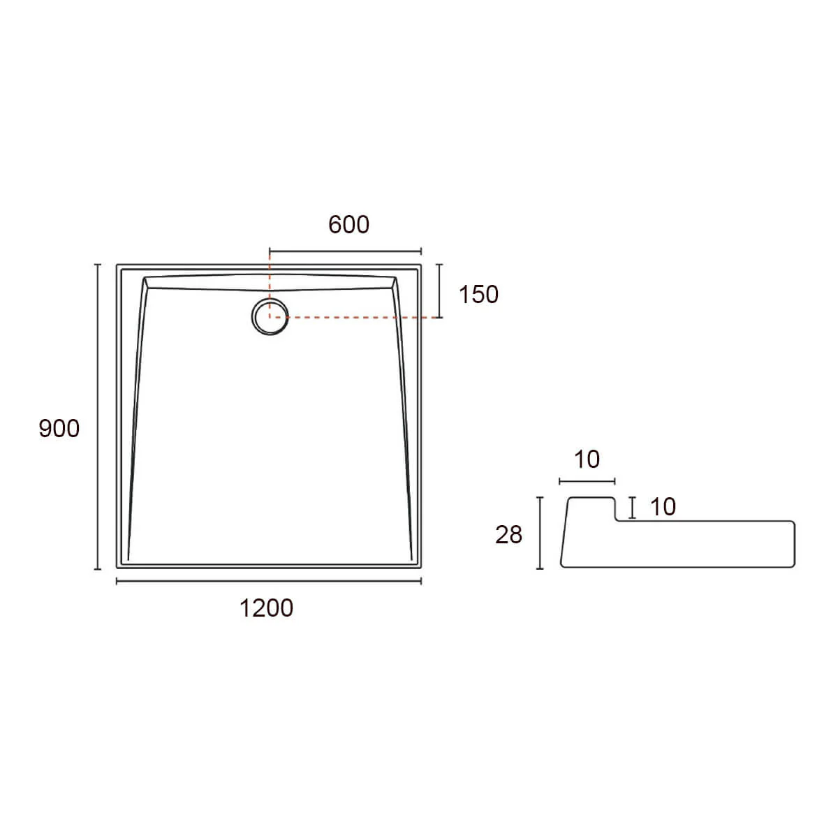 Akril Torbex Low Profile SMC Shower Base - Image 4