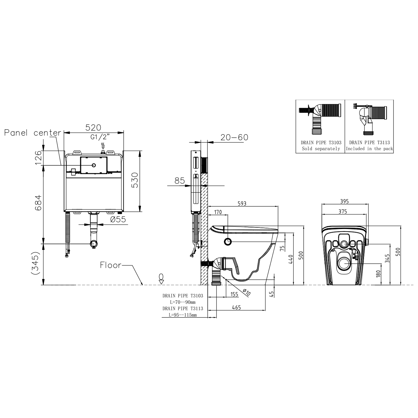 AUTOLUX Rimless Bidet Smart Toilet - Image 9