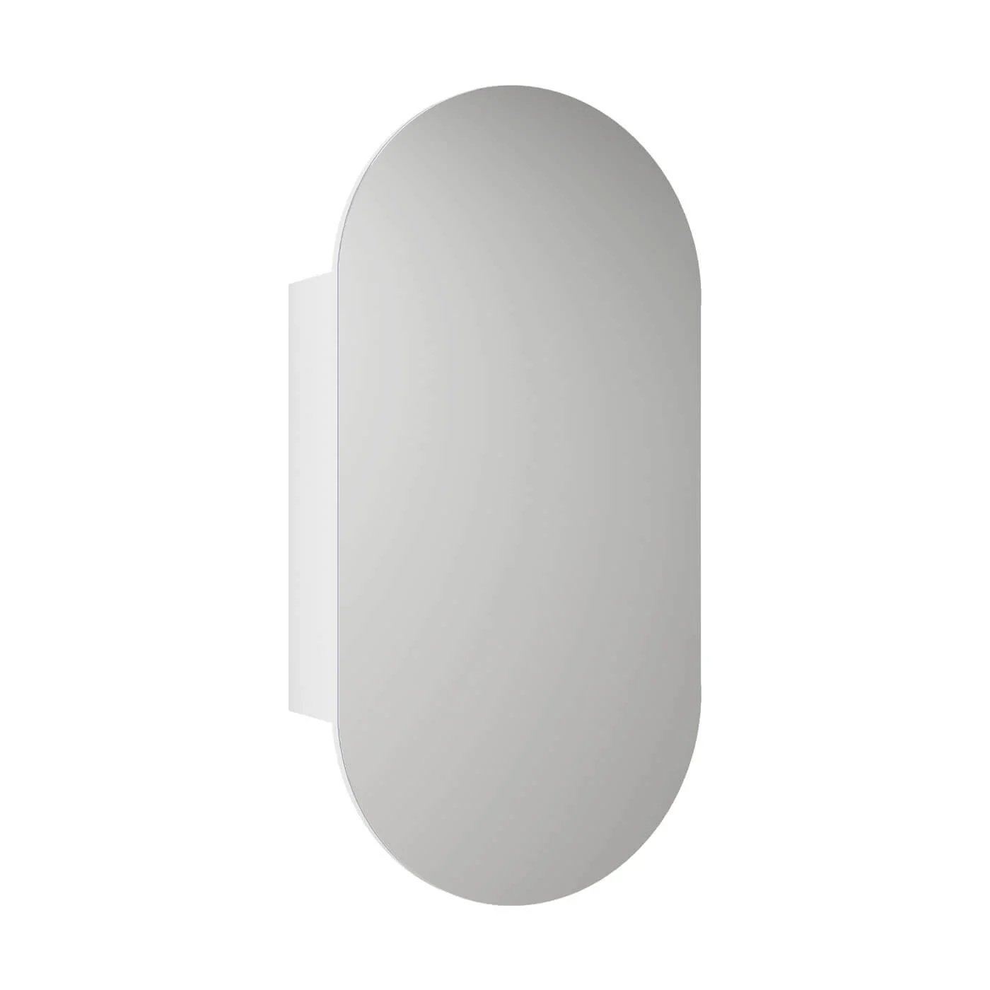 Beau Oval Mirror Shaving Cabinet 450x900mm - Image 3
