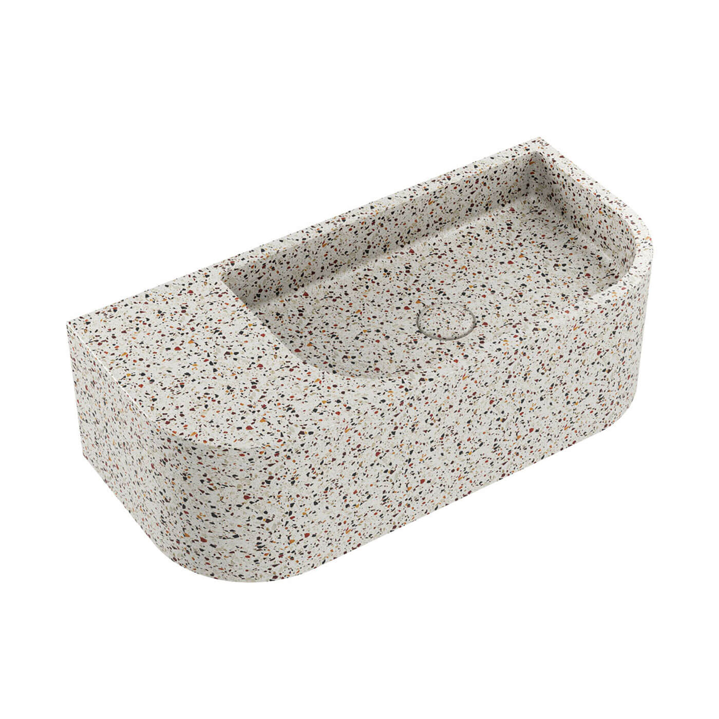 Blanca Concrete Wall Hung Basin 650x300mm - Image 2