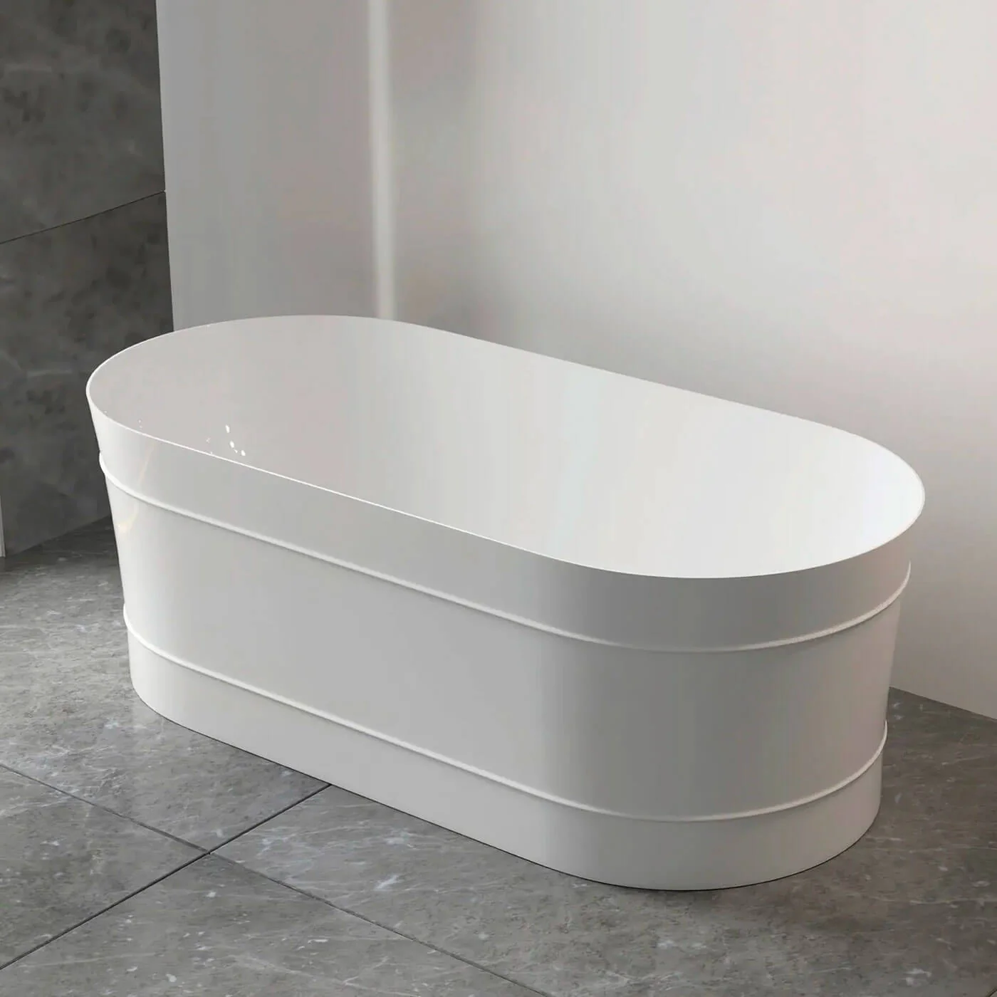 Bondi Hamptons Freestanding Oval Bathtub - Image 2