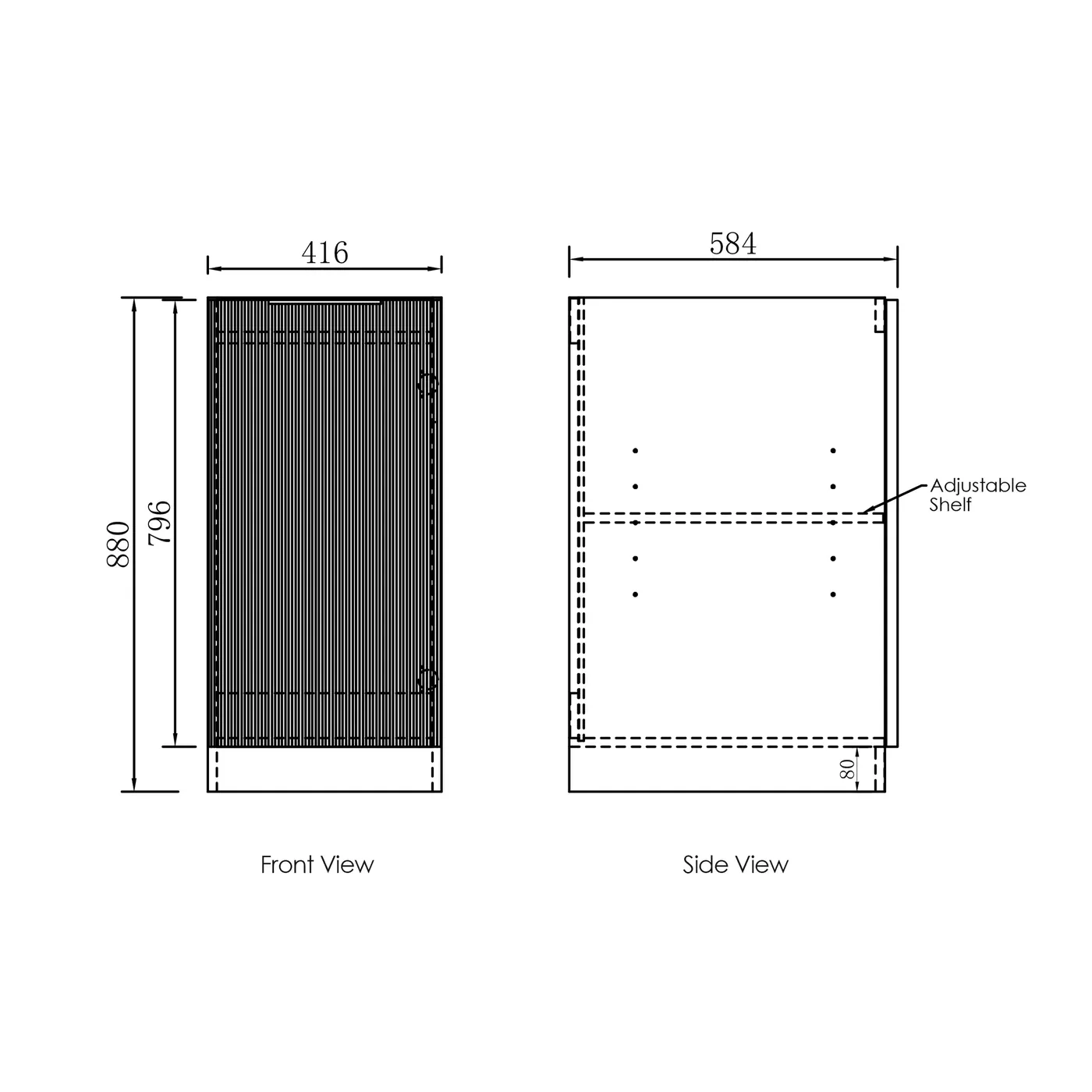 Bondi Fluted Laundry Cabinet Kit 1715mm - Image 7