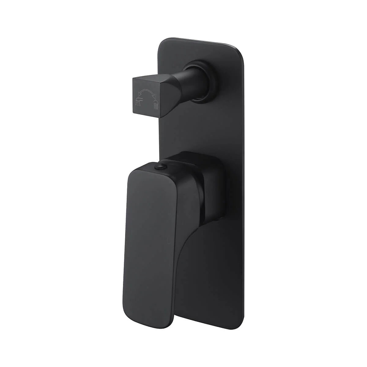 Alice Soft Square Wall Mixer with Diverter - Image 3