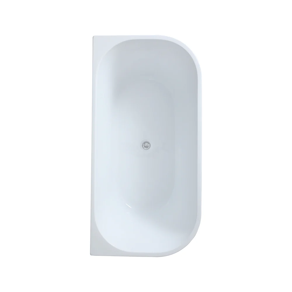 Eve Acrylic Back to Wall Bathtub - Image 4