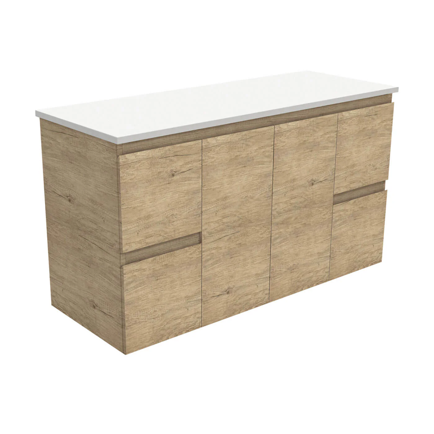 Edge Scandi Oak Wall Hung Vanity - Image 4
