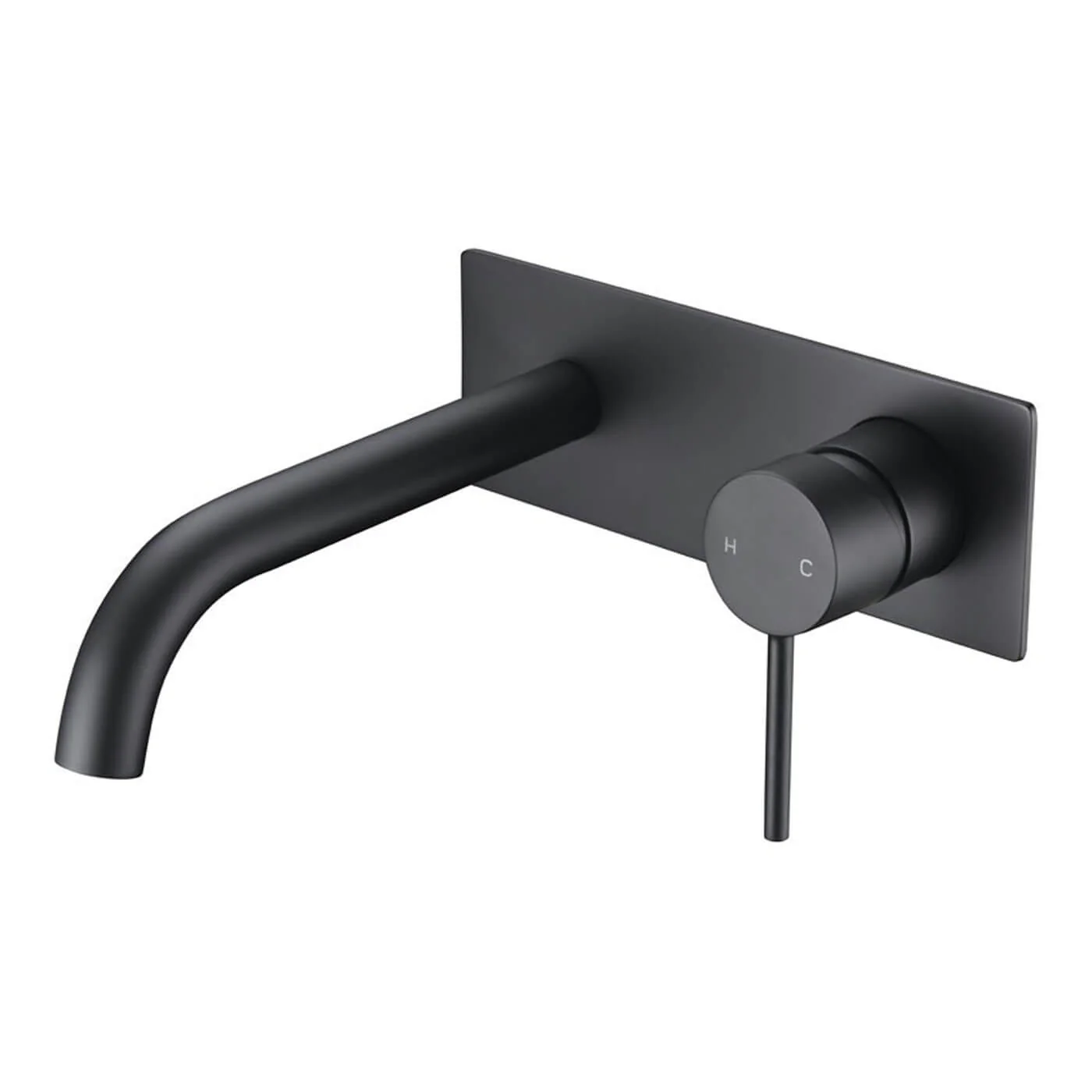 Hali Curved Spout Wall Mixer Set - Image 3