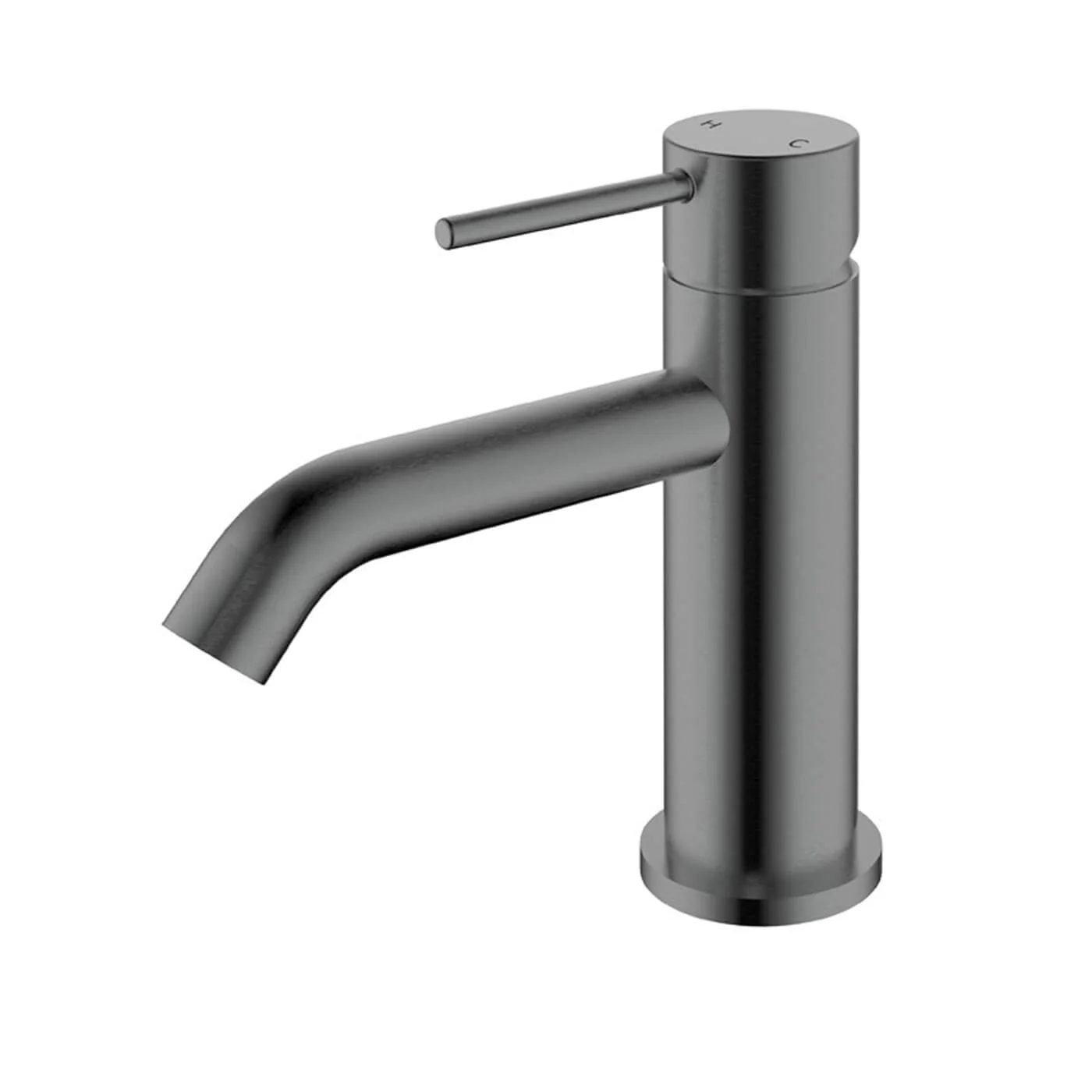 Hali Curved Pin Handle Short Basin Mixer - Image 5