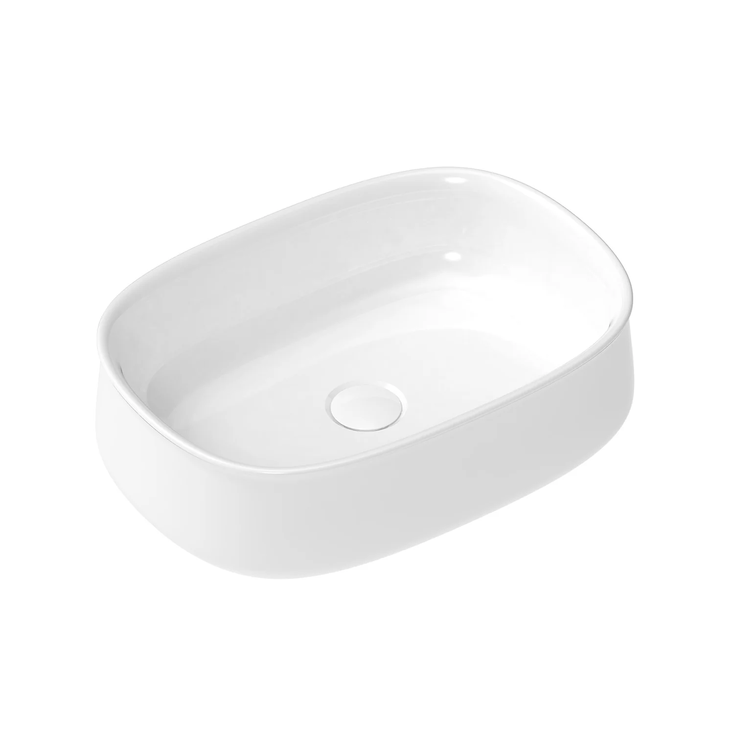 Hewitt White Ceramic Basin 460mm - Image 2