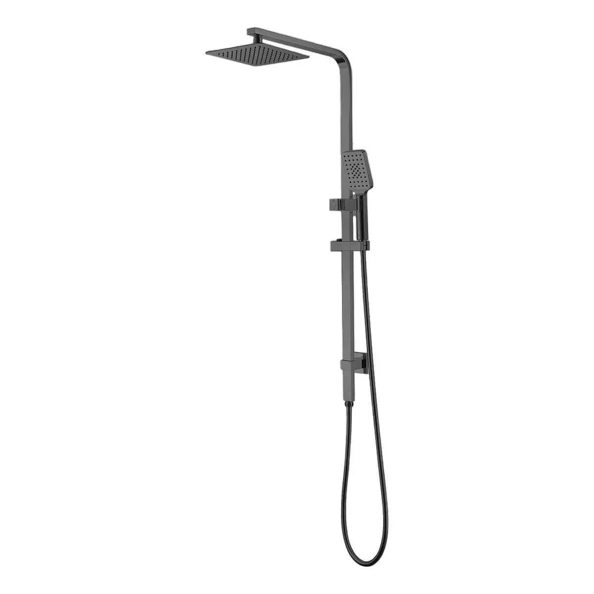 Iris Square Twin Shower Rail Set Combo System - Image 2