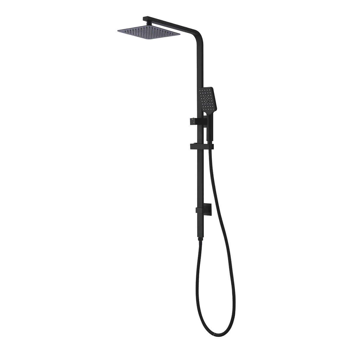 Iris Square Twin Shower Rail Set Combo System - Image 4