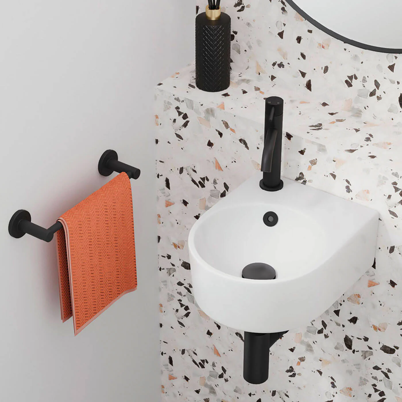 Junior Mini Wall Hung Ceramic Basin - Image 2
