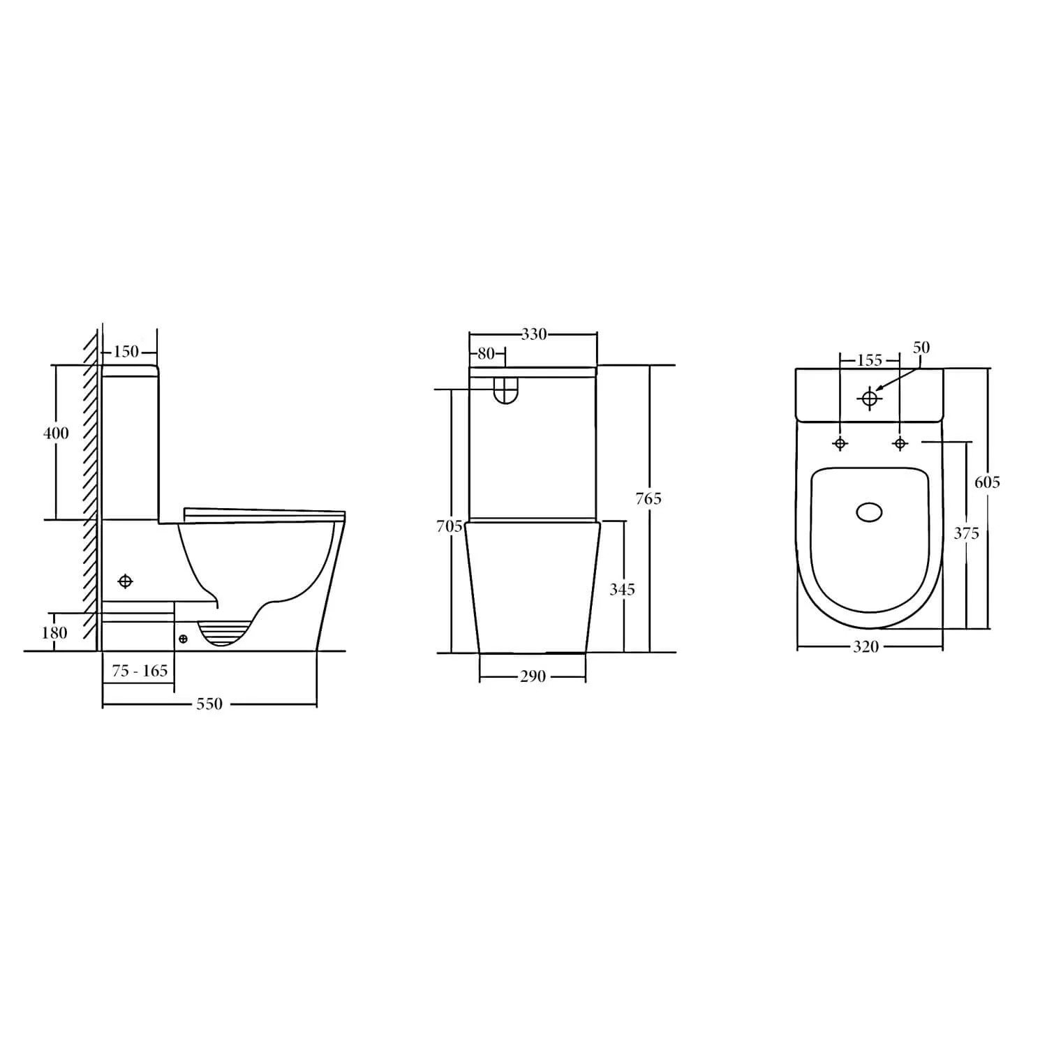 Junior Small Back to Wall Toilet - Image 2