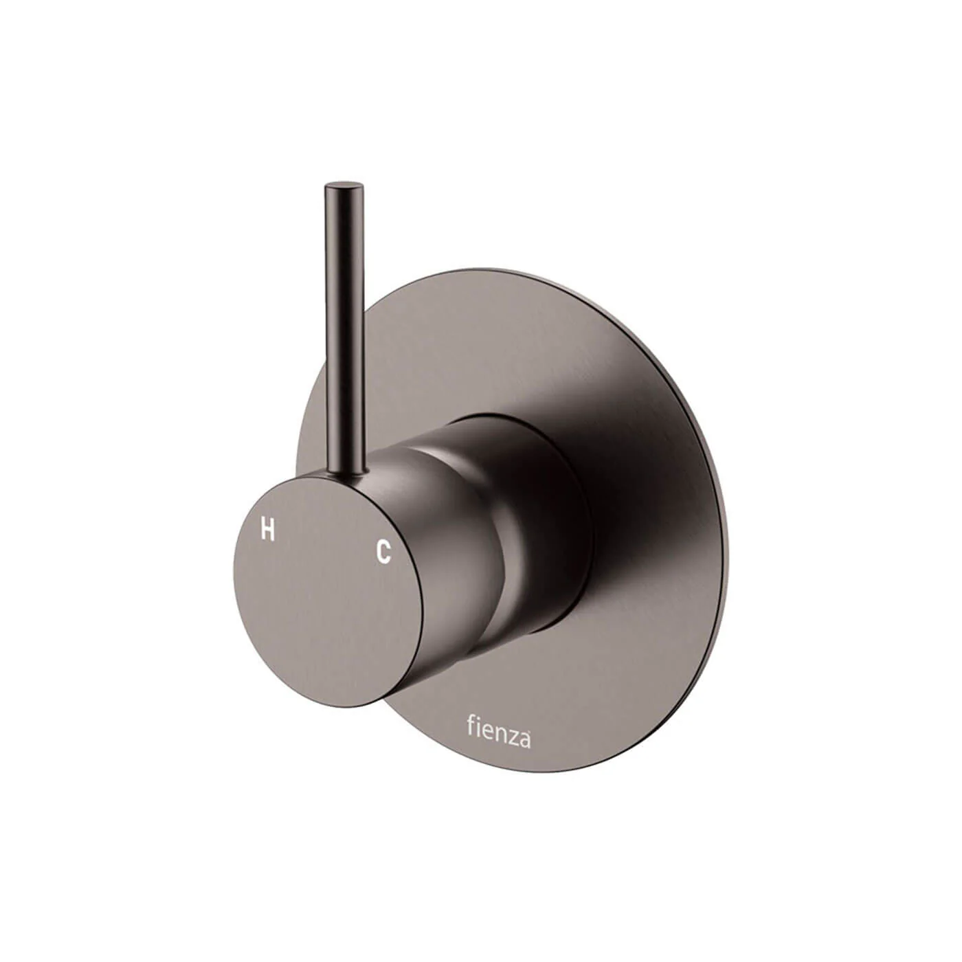 Kaya Upright Handle Shower Wall Mixer 100mm Backplate - Image 3