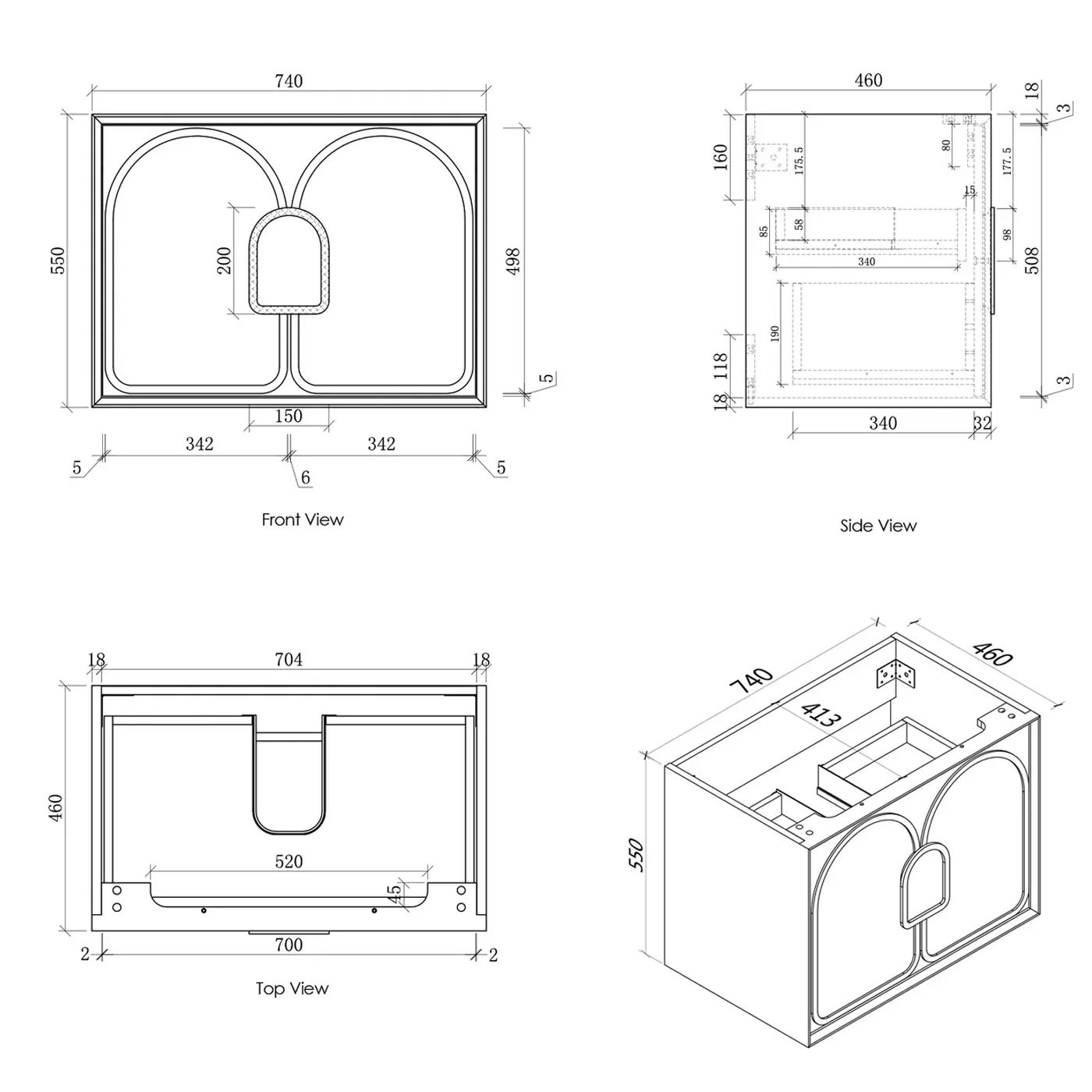 Laguna Satin White Wall Hung Vanity - Image 10