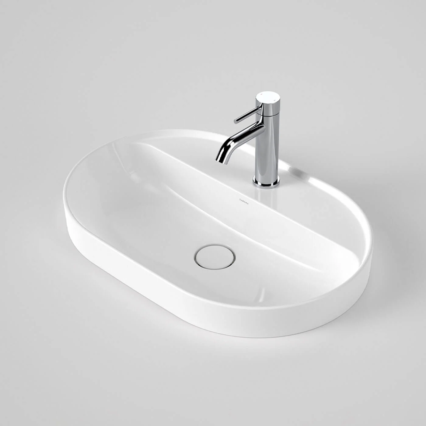 Liano II Oval Tap Hole Inset Basin 600x400mm - Image 2