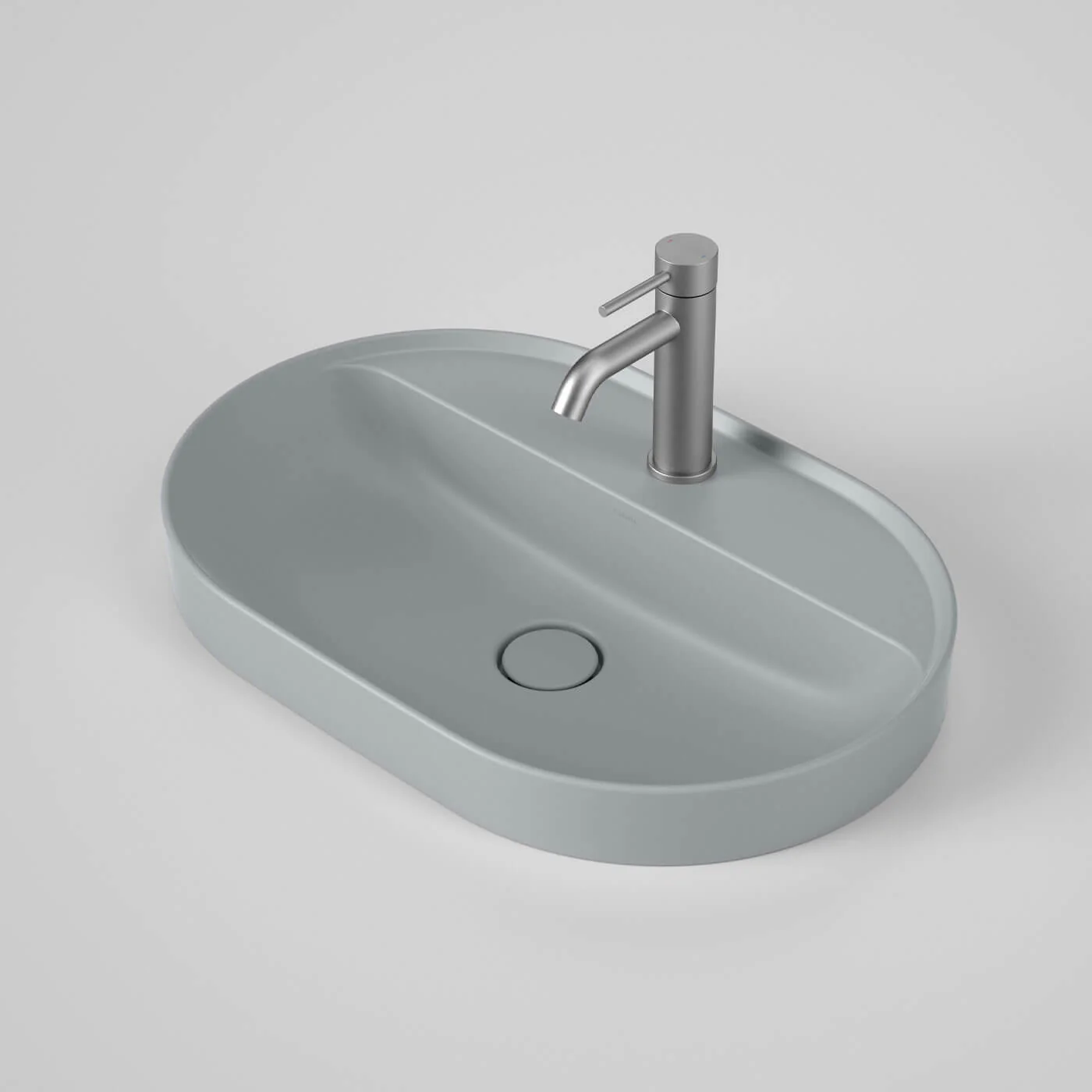 Liano II Oval Tap Hole Inset Basin 600x400mm - Image 5