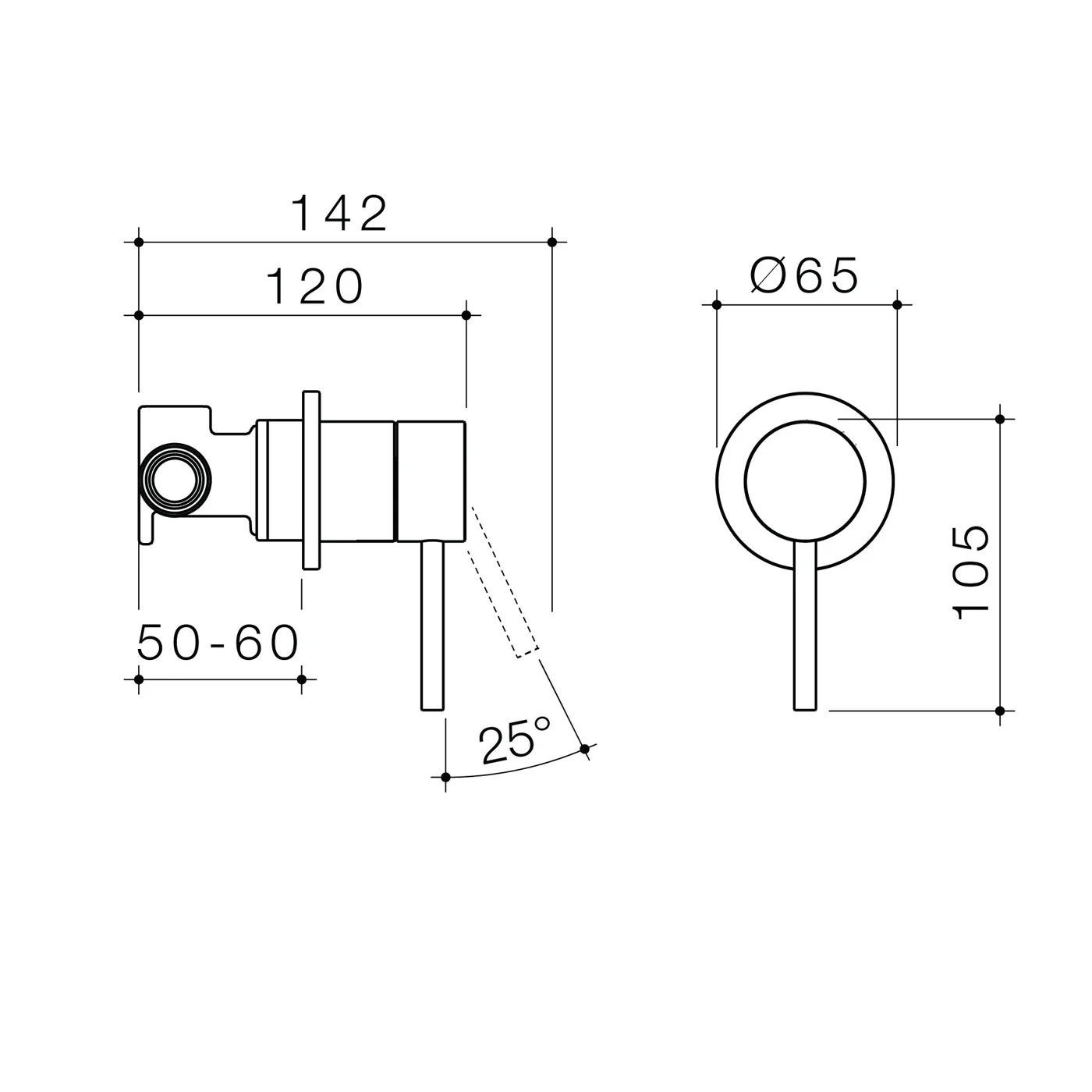 Liano II Round Wall Mixer - Image 6