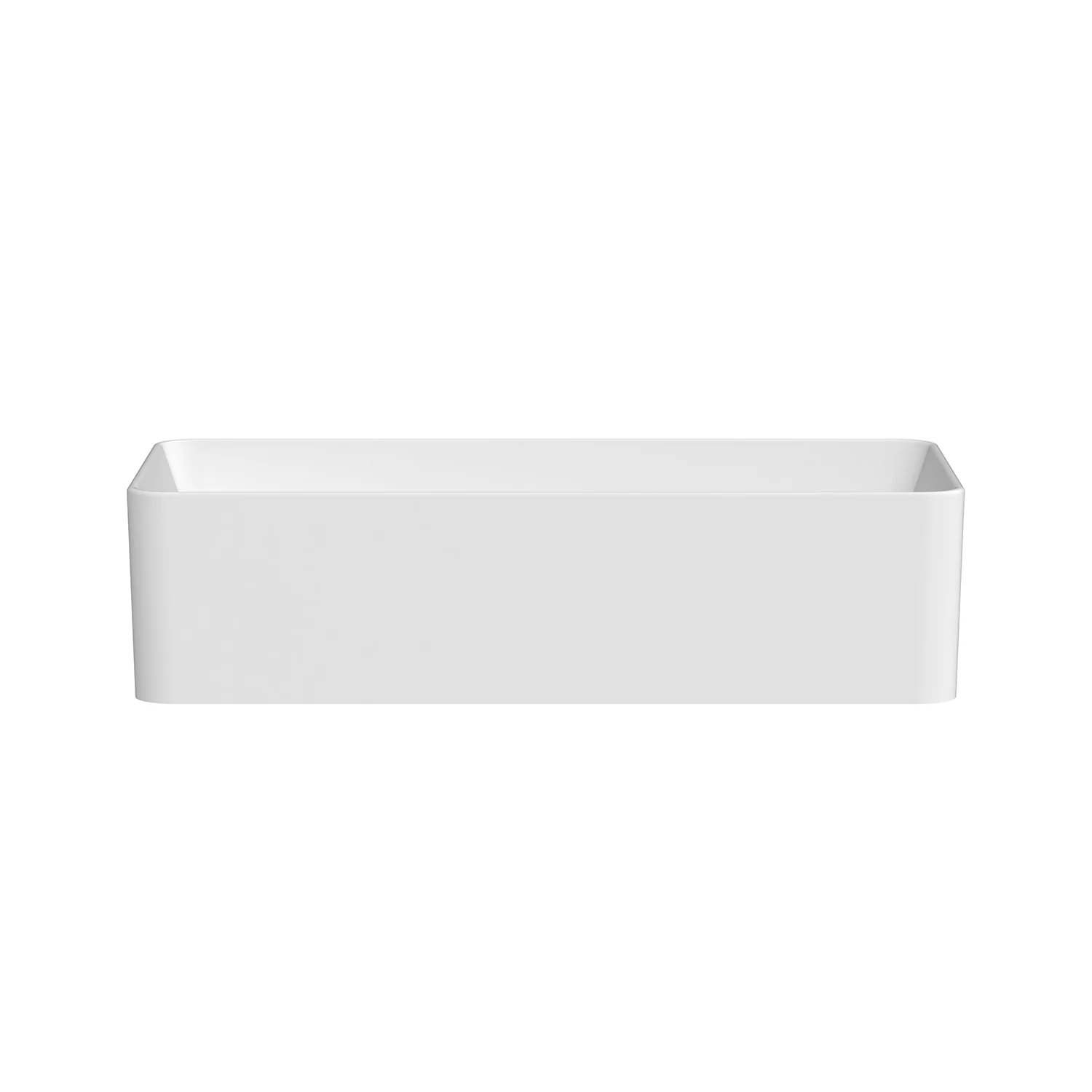 Lisa Narrow Rectangular Ceramic Basin 470mm - Image 3