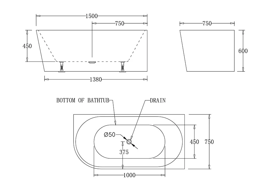 Milan Right/Left Corner Bathtub - Image 4