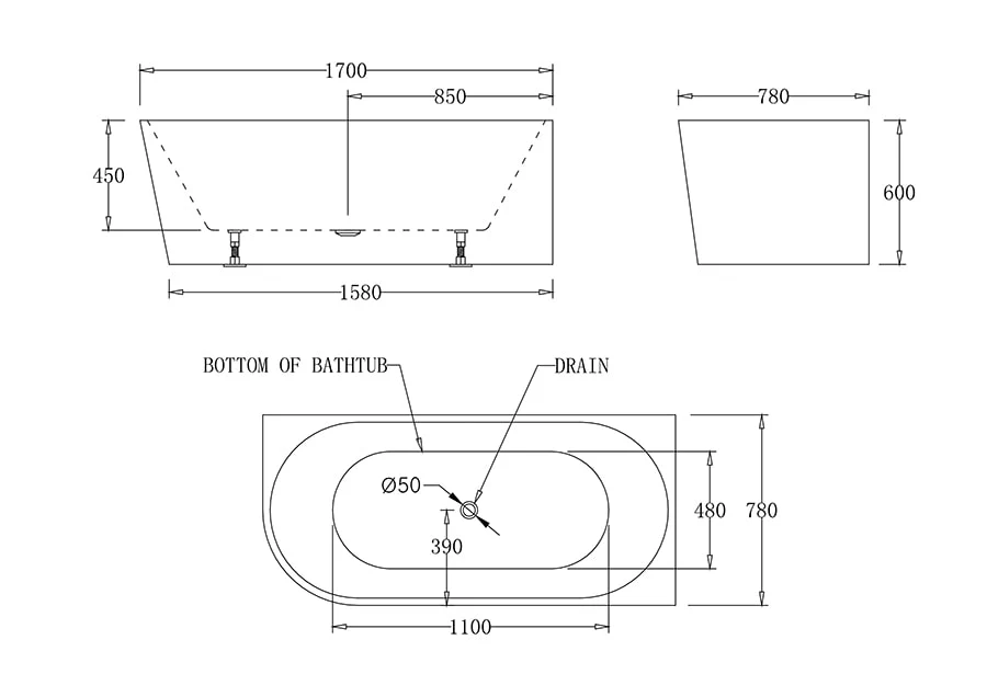 Milan Right/Left Corner Bathtub - Image 6