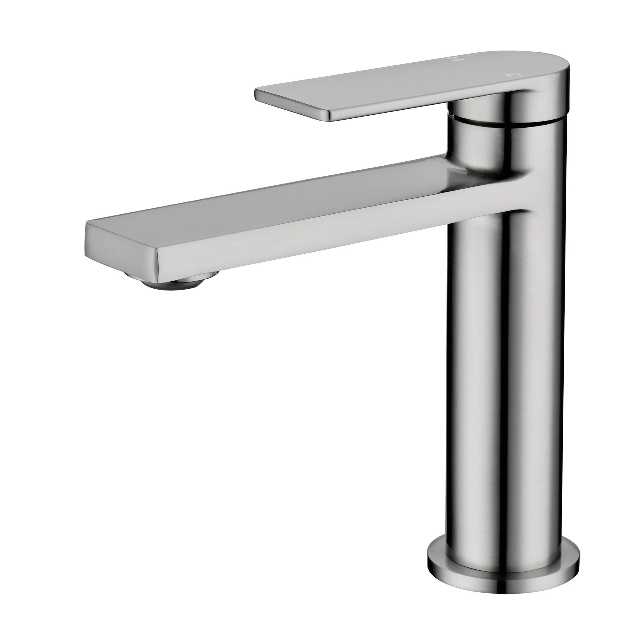 Milan Flat Edge Short Basin Mixer - Image 3
