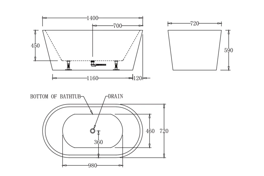 Oslo Oval Freestanding Bathtub - Image 5