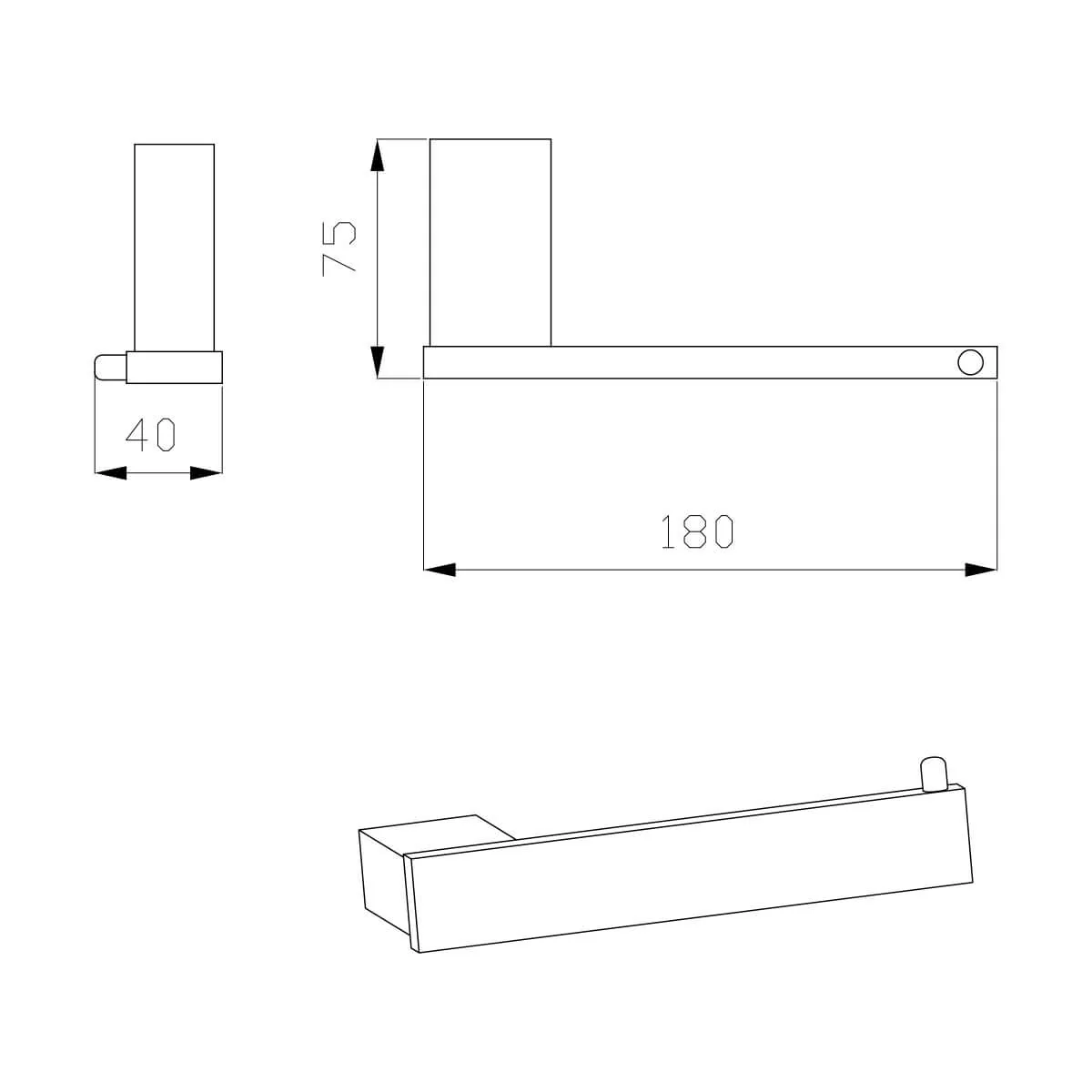 Reva Toilet Roll Holder - Image 3