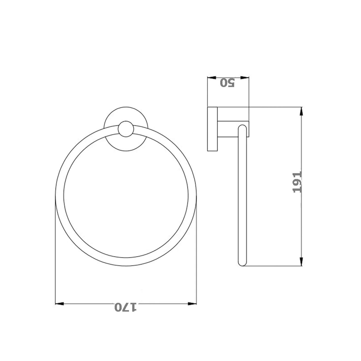 Rund Hand Towel Ring - Image 6
