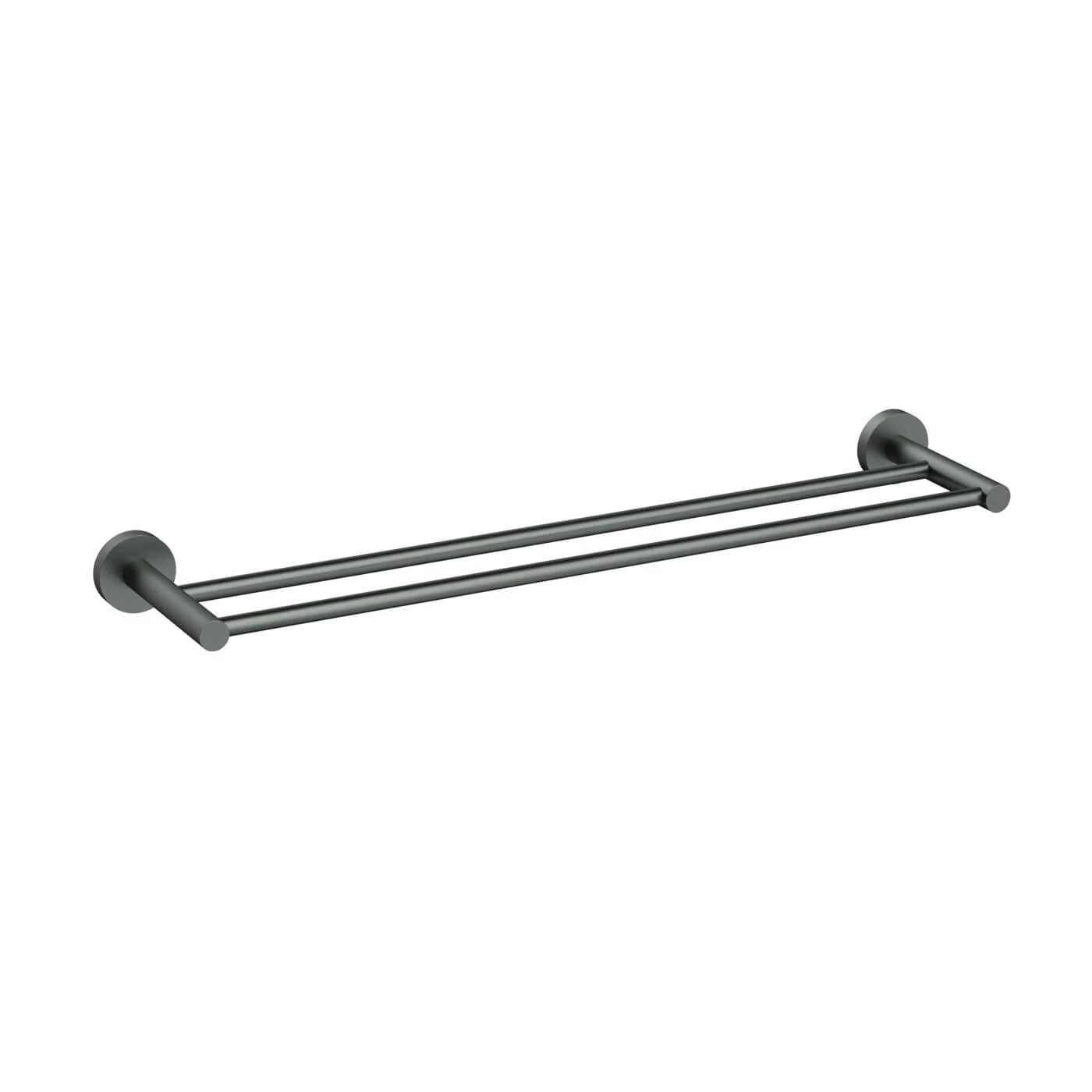 Slimline Stainless Steel Double Towel Rail 600-900mm - Image 4