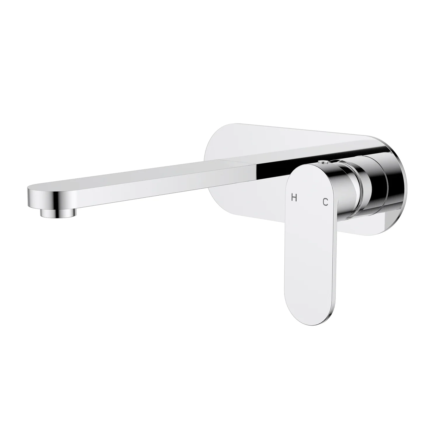 Sora Stainless Steel Wall Mixer Set Single Backplate - Image 5