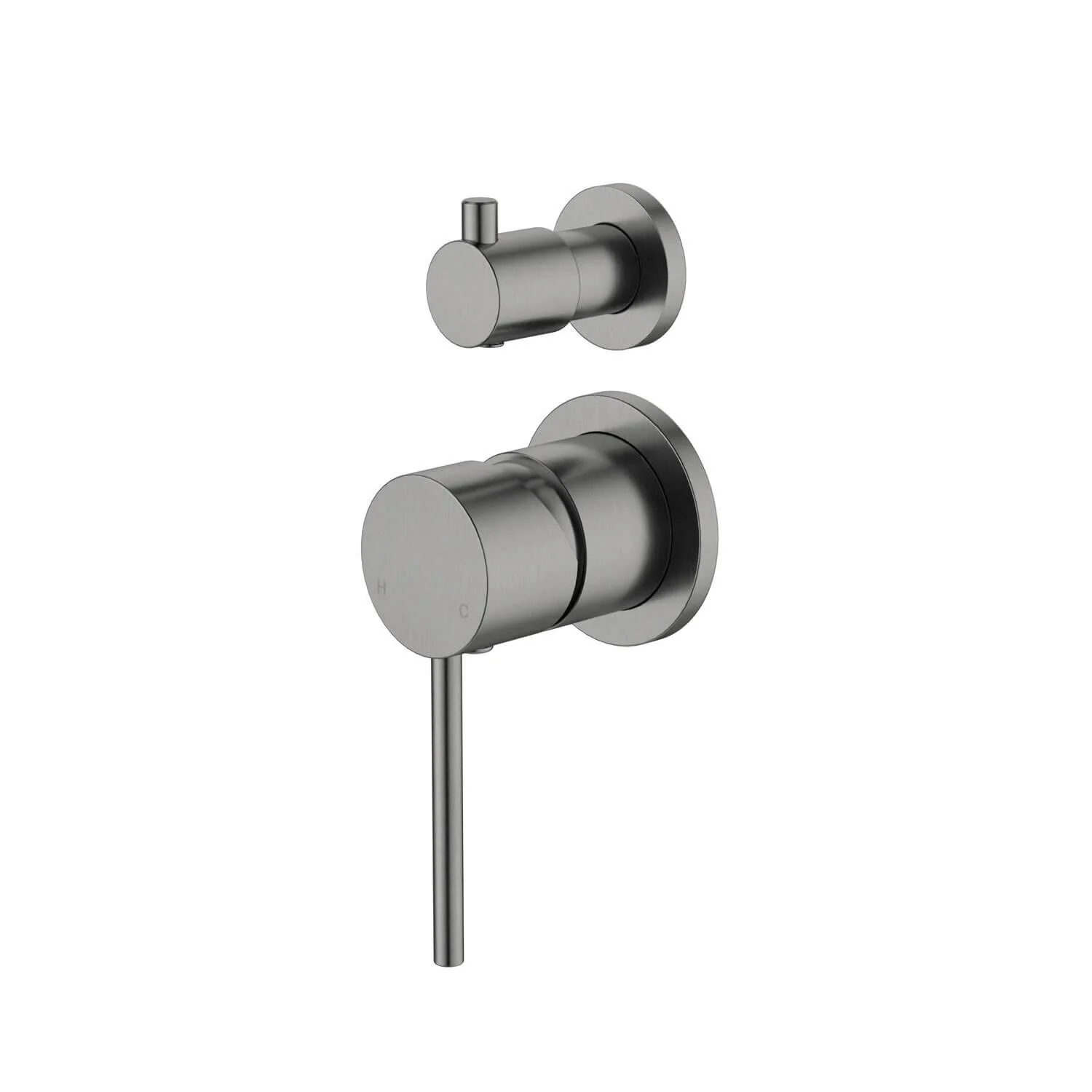 Star Pin Handle Diverter Wall Mixer Separate Backplate - Image 3