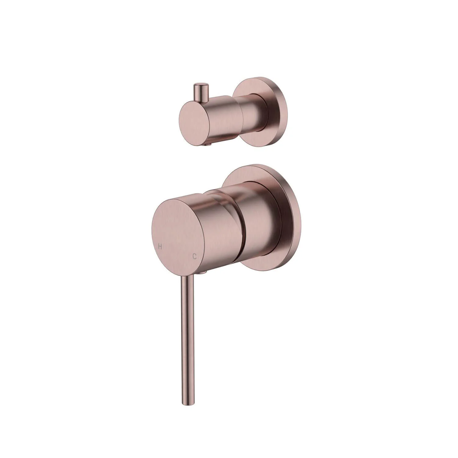 Star Pin Handle Diverter Wall Mixer Separate Backplate - Image 4