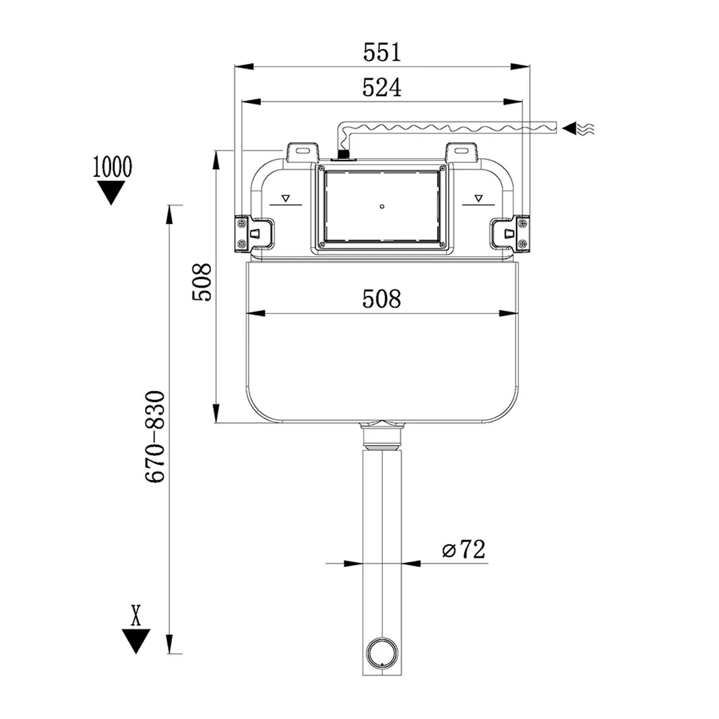 Turin In Wall Rimless Toilet Geberit Sigma 30 Package - Image 4