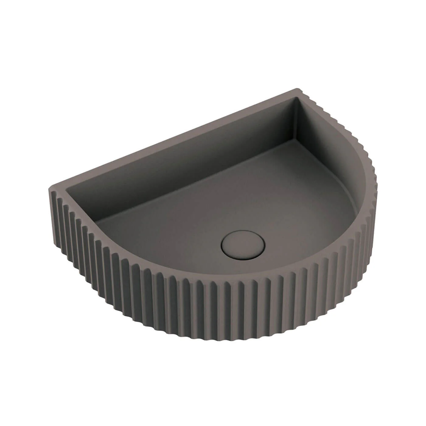 Valentina Concrete Arch Wall Hung Basin 465mm - Image 3